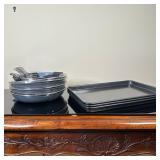 (8pc) Gotham Steel Frying Pans & Baking Sheets | Gotham Steel non-stick frying pans and baking sheet