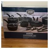 Berkeley Jensen Cookware Set | Berkley Jensen forged aluminum 18-piece non-stick cookware set in ori