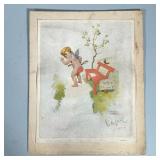 ORSON BYRON LOWELL (1871-1956) SIGNED PRINT | A Warm Heart. 10.25 x 8.25 in sight. Print on paper. S