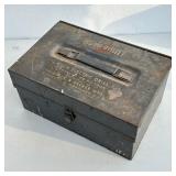 Vintage Electric Drill Kit | Vintage Home Utility drill in metal carrying case. - h. 6.25 x w. 13 x 