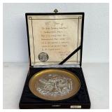 Danbury Faire Brass Plate | Danbury State Faire commemorative plate ed. 469/500. - dia. 10 in