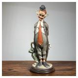 Giuseppe Armani Clown Figure | "The Tender Clown" or "The Traveling Clown". - h. 13.25 mm