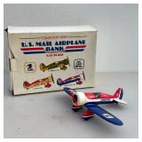 Us Mail Airplane Bank | Collector Series U.S. Mail Airplane Bank in 1:32 scale, red white and blue E
