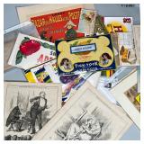 ANTIQUE ADVERTISEMENTS | Large mixed lot of vintage & antique advertisements and other.