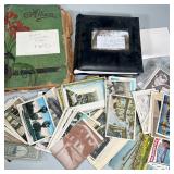 ANTIQUE & VINTAGE POSTCARDS AND OTHER | Large mixed lot of antique and vintage postcards, stamps, an