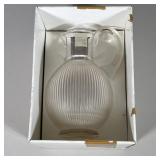 LALIQUE CRYSTAL PITCHER | Cristal Lalique Paris “Langeais” Crystal pitcher in original box, pitcher 