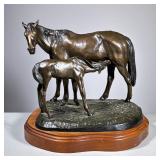 Mare & Foal Bronze | After Baron Piotr Karlovich Klodt von Jurgensburg (Russian, 1805-1867), mare an