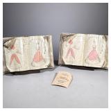 (2pc) Walt Disney Collectibles | Two identical Cinderella’s sewing books of composite type material.