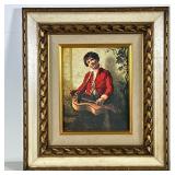 HURDY GURDY GICLEE | Hurdy Gurdy Boy Giclee on boar 9.5 x 7.5 in. sight Marked on verso. - w. 16.5 x