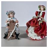 (2pc) Royal Doulton & Other Porcelain Figures | Including a Royal Doulton "Top o