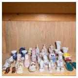 (32pc) MIXED PORCELAIN & OTHER SHOES | Mixed lot of porcelain & other shoe figures, including Englis