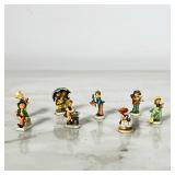 (8pc) Miniature Hummel | Very little Hummel figurines, the set includes but not limited to “Merry Wa