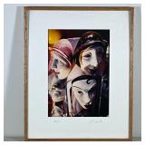 Masks Photograph Signed | Number 7/200, pencil signed lower right. - h. 21 x w. 17 in