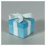 Tiffany & Co. Porcelain Gift Box | Little blue box trinket box. - h. 2.25 x w. 2 x l. 2 in