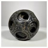 Carved Stone Puzzle Ball | Chinese puzzle ball, designed as six carved stone balls nested within eac