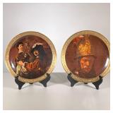 (2pc) Gorham Fine China Plates | Gorham Gallery of the Masters Plates. Rembrandt van Rijn Self Portr