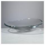 Baccarat Bowl | Shallow crystal glass bowl, with Baccarat acid etched mark on bottom. - h. 3.5 x dia