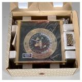 [nib] Seiko Quartz World Clock | Clock h. 8.5 in, ref. QQZ885A. - h. 5.25 x w. 10.75 x d. 11 in (box