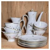 (14pc) ROSENTHAL COFFEE SET | Rosenthal porcelain tea or coffee set including 6 teacups & saucers, a