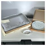 (3pc) Limoges & Lenox | Including a small Limoges shaped dish, a Limoges serving platter, and a Leno