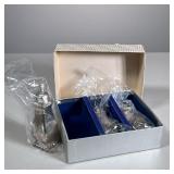 [NIB] KINGS COURT SILVER PLATE SALT & PEPPER SHAKERS | Lot of 3 Kings Court silver plate salt & pepp