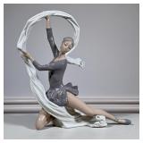Lladro Ballerina Statue | NAO by Lladro, marked on the bottom, porcelain figure of a graceful dancer