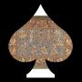 LARGE BURMESE KALAGA TAPESTRY WITH FIGURAL SCENES | This large Burmese Kalaga tapestry features intr