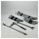 (27pc) MOSTLY THORSEN USA WRENCHES | Including box wrenches, a breaker bar, and a ratchet