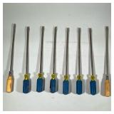 (8pc) Large Globemaster Screw Drivers | l. 17.25 in (largest)