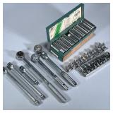 (10pc) MOSTLY NEW THORSEN & OTHER SOCKET WRENCHES | Including: 2 new in box Thorsen 10 pcs 12’ drive
