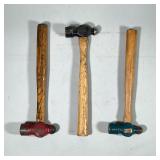 (3pc) Ball Peen Hammers | Dimensions: w. 4.5 x l. 15.5 in