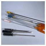 (12pc) OVERSIZED SCREWDRIVERS | Mixed lot of large screwdrivers including: VACO Phillips & flathead 