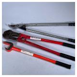 (3pc) MIXED TOOLS | Including: HIT Bolt Cutters. Craftsman garden sheers Pittsburgh Frame Straighten