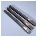 (3pc) PROTO CHISELS | Proto Professional USA Chisels including: 2 1in. Chisels & 7/8 in. Chisel. - w