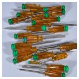 THORSEN SCREWDRIVERS | A large mixed lot of mostly flathead Thorsen screwdrivers.