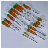 THORSEN SCREWDRIVERS | Mixed lot of Thorsen screwdrivers including Phillips & flathead screwdrivers 