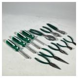 (12pc) S-K USA HAND TOOLS | Including a Chrome Vandium handle phillips head, three magnetic drivers,