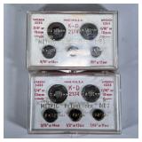 (2pc) K-D Metric ReThreader Dies | 2 sets of K-D Metric ReThreader Hex Dies ranking from 7/16” or 11