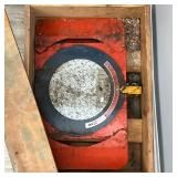 (2pc) AMMCO TOOLS VEHICLE TURNTABLES | Ammco Tools pair of automotive turn tables in original crate.