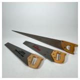 (3pc) CRAFTSMAN & OTHER CONTEMPORARY SAWS | One 31 inch saw and two 18. - l. 31 in (largest)