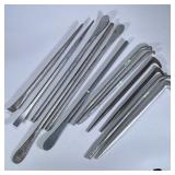 (12pc) PRY BARS | Mixed lot of large pry-bars, punches, and chisels. - w. 1.5 x l. 30 in (largest)