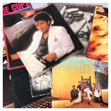 (9pc) MIXED LOT VINYL RECORDS | Mixed vinyl record albums including: Michael Jackson "Thriller" (QE 