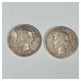 (3pc) 1968 Mexican 25 Peso Silver Olympic Coin | Pair of 1923 United States silver dollar coins; 1.7
