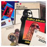 (7pc) JAZZ & REGGAE VINYL RECORDS | Vinyl record albums including: Stevie Wonder "Hotter Than July" 