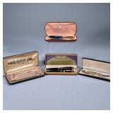 (8pc) FANCY PEBNS & PENCILS | Including: Parker “51” Fountain Pen & Lead Pencil, both marked “1/10 1