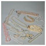 LARGE LOT PEARL JEWELRY | Large lot of mixed pearl jewelry including necklaces, bracelets, and more!