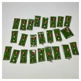 (24pc) CONTEMPRA ROSE PINS | Large lot of 23 Contempra enamel & mixed metal rose stick pins and one 
