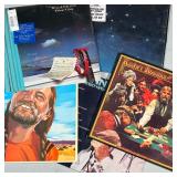 (5pc) WILLIE NELSON & KENNY ROGERS VINYL | Vinyl record albums including: Willie Nelson "Without A S