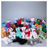 (40pc) LARGE LOT BEANIE BABIES | Large mixed lot of various beanie babies including: various holiday