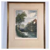 SIGNED LITHOGRAPH | Canal house Color lithograph 11.5 x 9 in. Sight signed lower right Dimensions: h